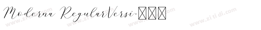 Moderna RegularVersi字体转换